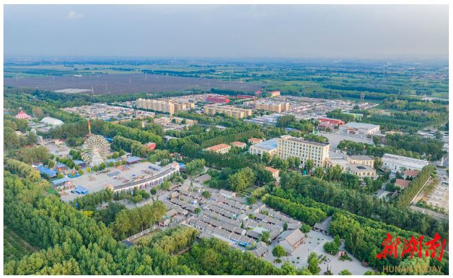 風(fēng)景秀美的山西省汾陽市賈家莊村。