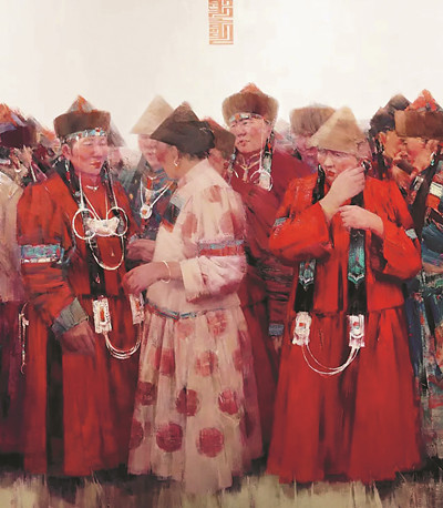 熱土(油畫) 董從民 作