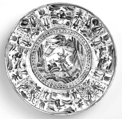 17世紀(jì)的克拉克瓷盤 資料圖片