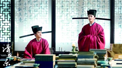 古代禮儀、建筑、服飾等傳統(tǒng)文化元素被網(wǎng)絡(luò)作家頻頻用于創(chuàng)作之中。圖為根據(jù)網(wǎng)絡(luò)小說改編的電視劇《清平樂》劇照，再現(xiàn)了多彩的宋代文化。資料圖片