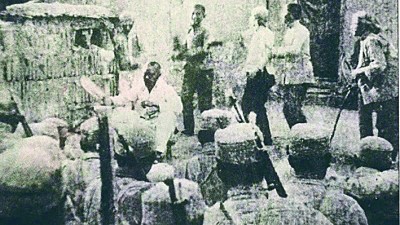 1943年，《團結(jié)就是力量》在北莊村首演。資料照片