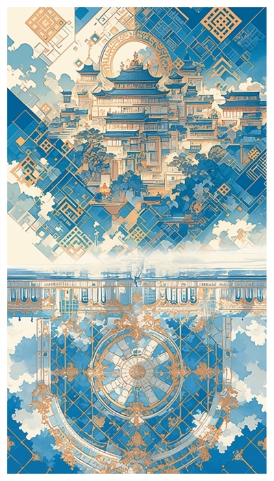 　故宮凡爾賽天空之境  　　王京川作