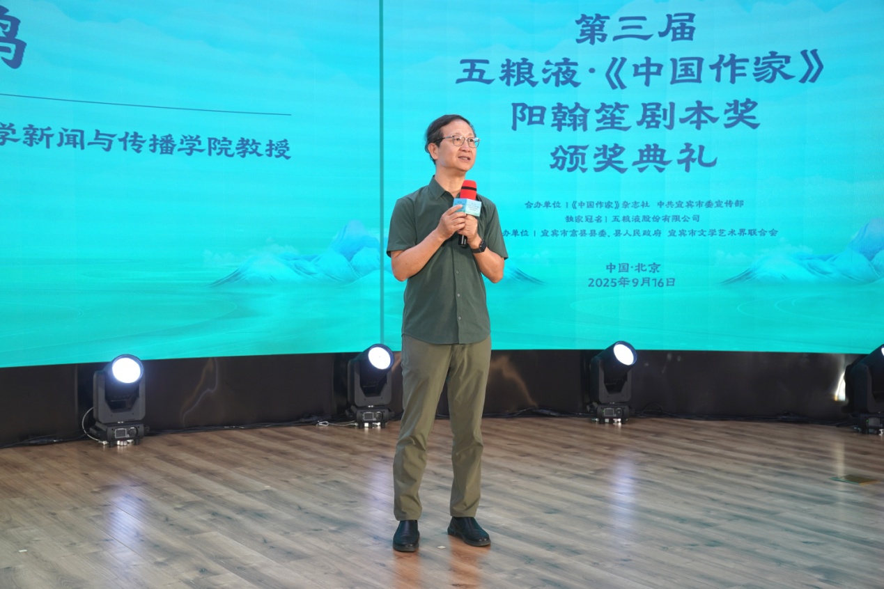 中國電影家協(xié)會副主席、清華大學(xué)新聞與傳播學(xué)院教授尹鴻發(fā)言