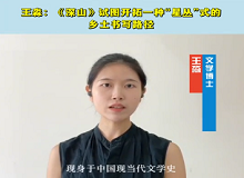 文學博士王淼：《深山》試圖開拓一種“星叢”式的鄉(xiāng)土書寫路徑《深山》能夠更深刻地帶領(lǐng)讀者重回上世紀六七十年代。[詳細]