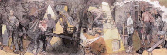 《木石有情》 王 鵬 中國(guó)畫(huà) 2020年 190x290cm 中國(guó)美術(shù)學(xué)院美術(shù)館藏 