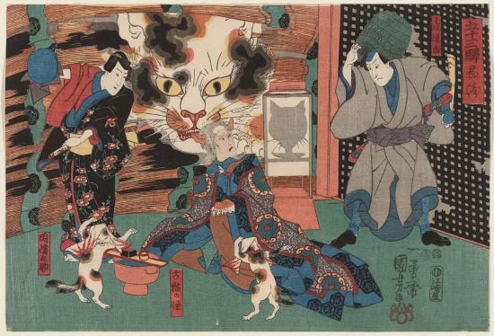 歌川國芳「五十三次 岡崎」等，1847 ACCESSION NUMBER:49.1248